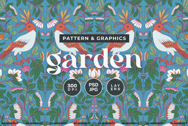Garden Botanical Pattern and Motifs