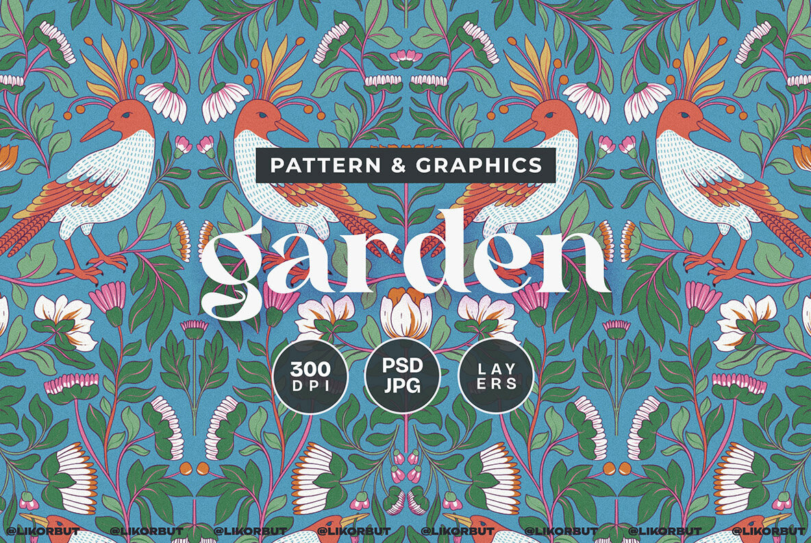 Garden Botanical Pattern and Motifs 1