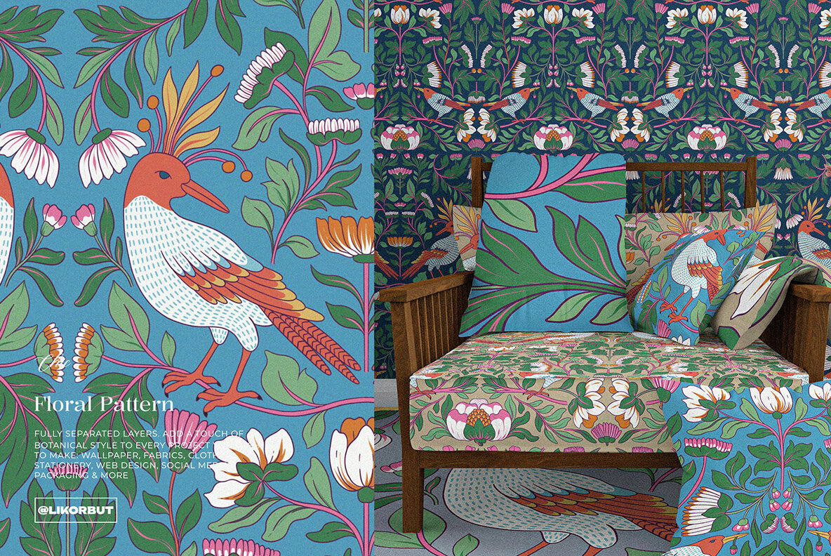 Garden Botanical Pattern and Motifs 4