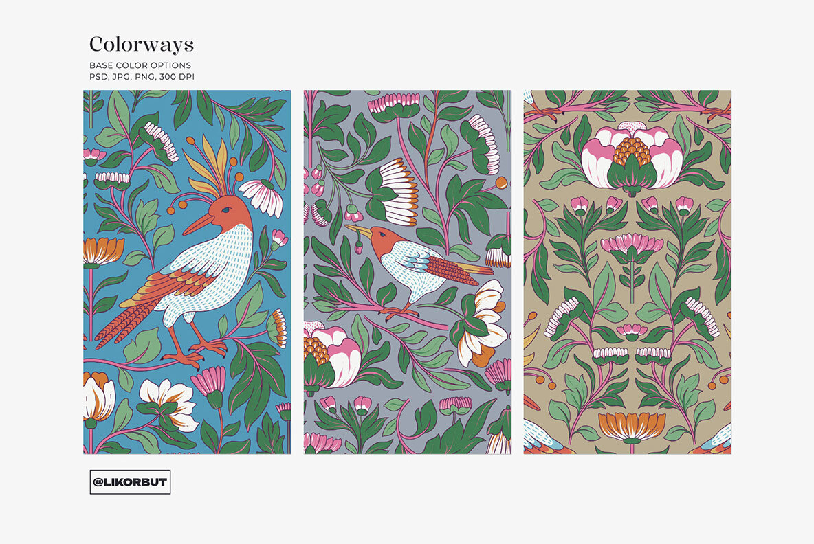 Garden Botanical Pattern and Motifs 5