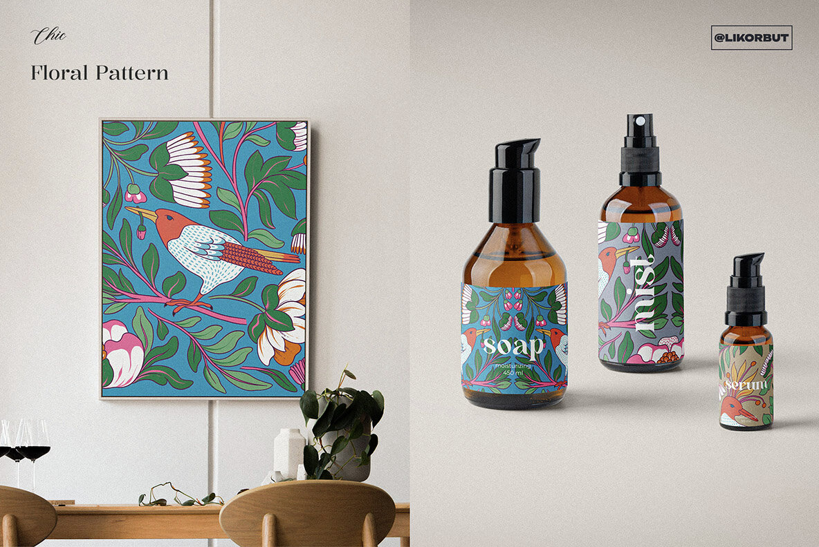 Garden Botanical Pattern and Motifs 6