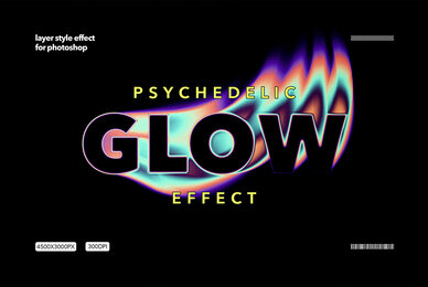 Psychedelic Glow Text Effect