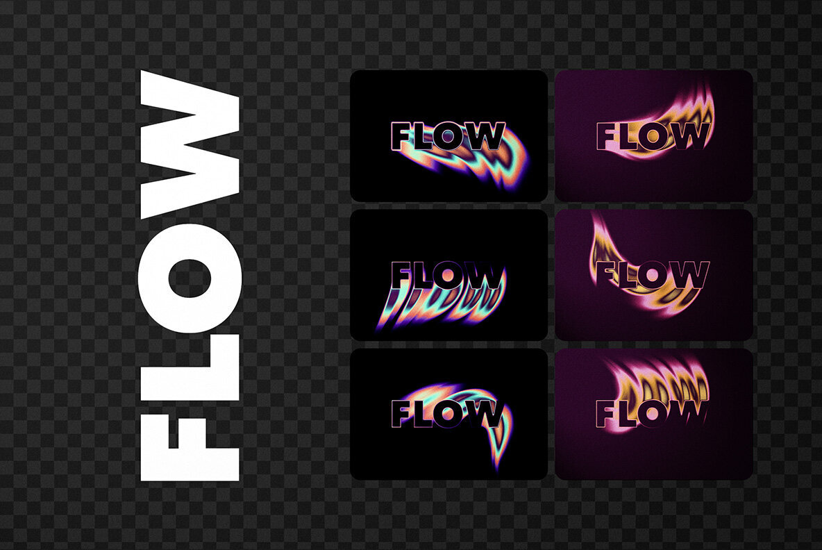 Psychedelic Glow Text Effect 2