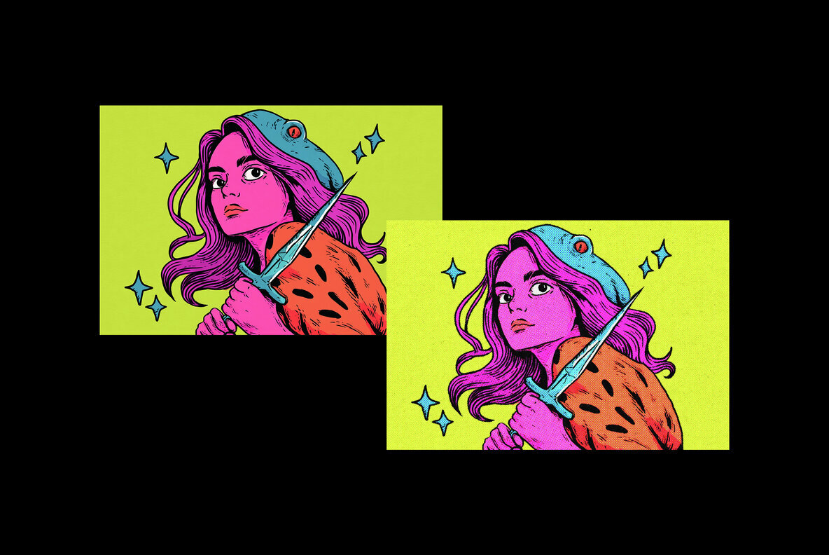 Halftone Print Effect 2