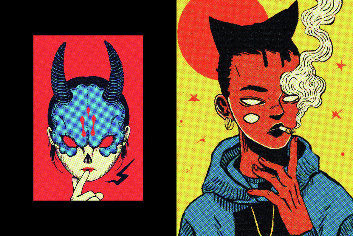 Halftone Print Effect 4