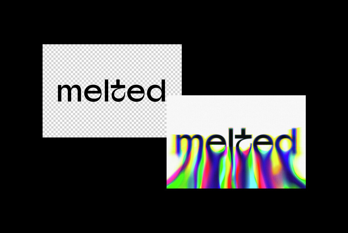 Rainbow Melt Text Effect 3
