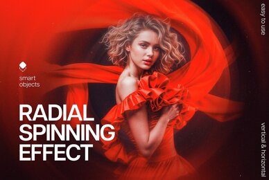 Radial Spinning Photo Effect