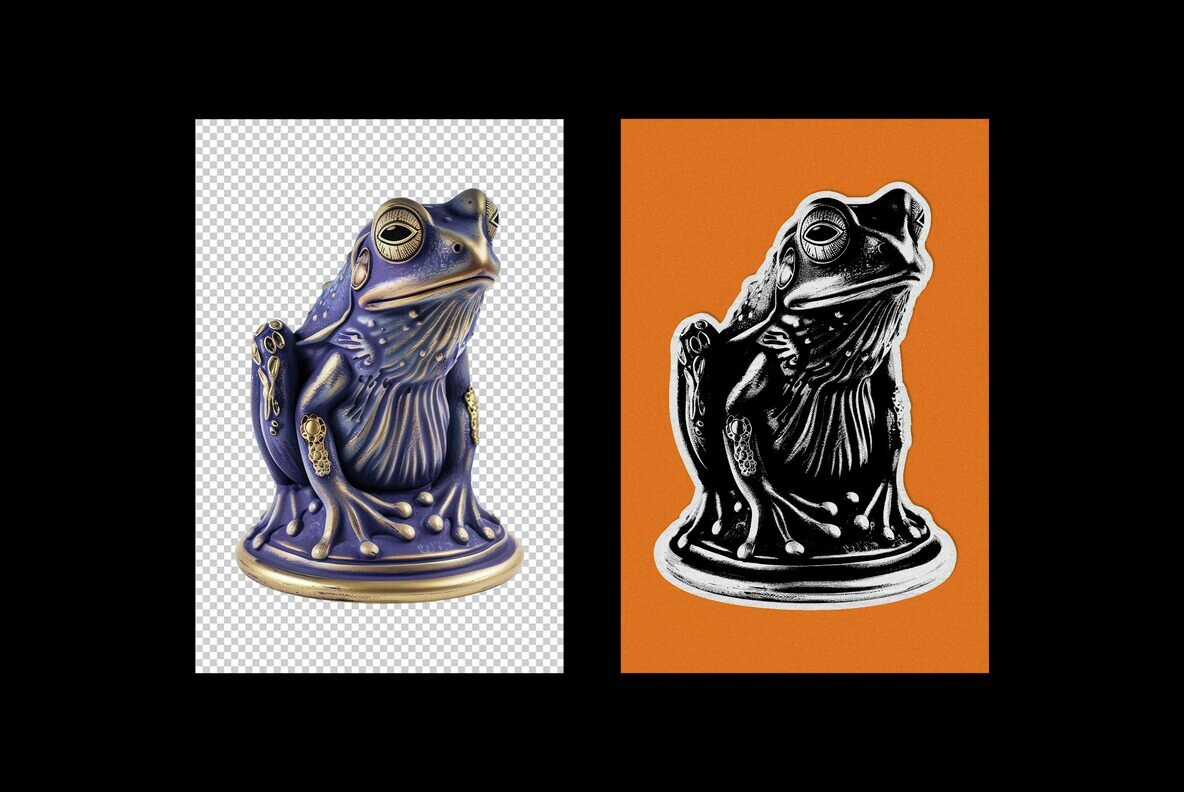 Halftone Sticker Effect 4