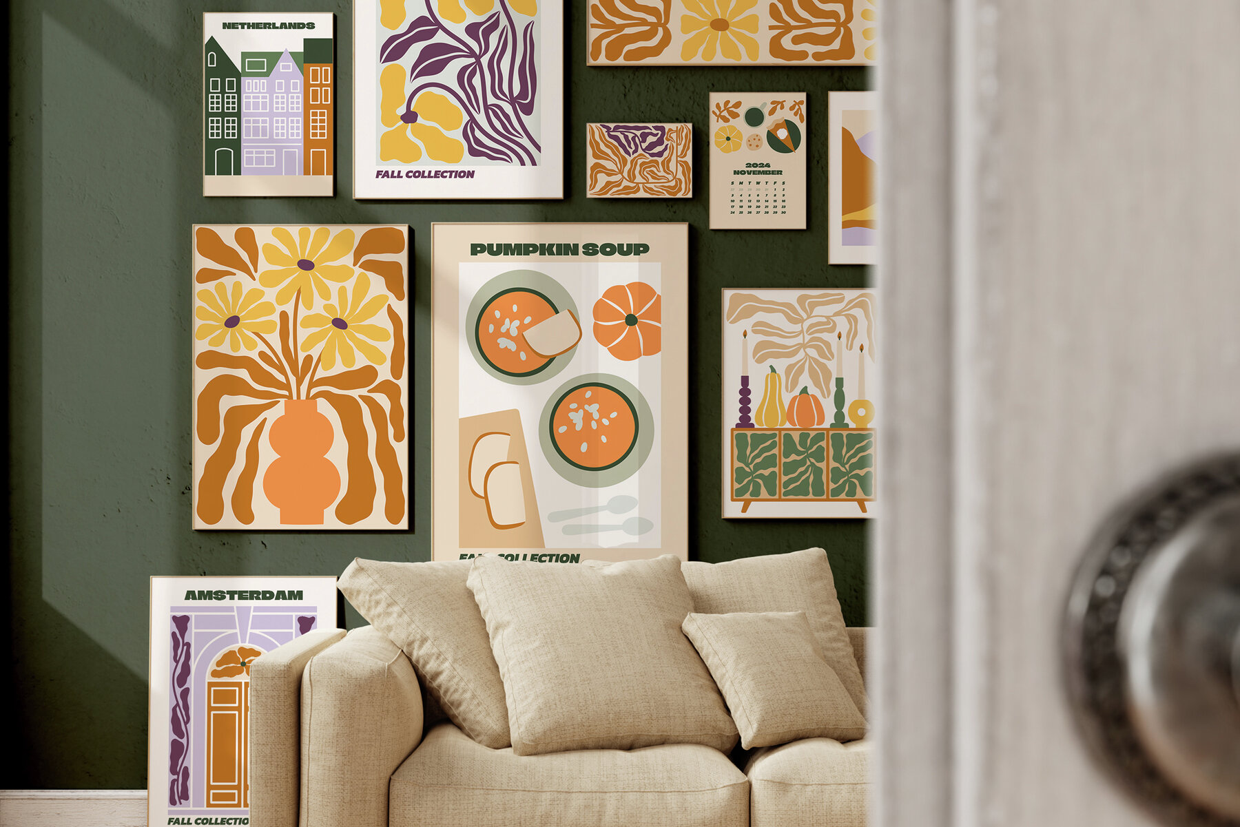 Fall Gallery Vector Poster Creator 16