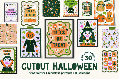 Cutout Halloween Print Creator
