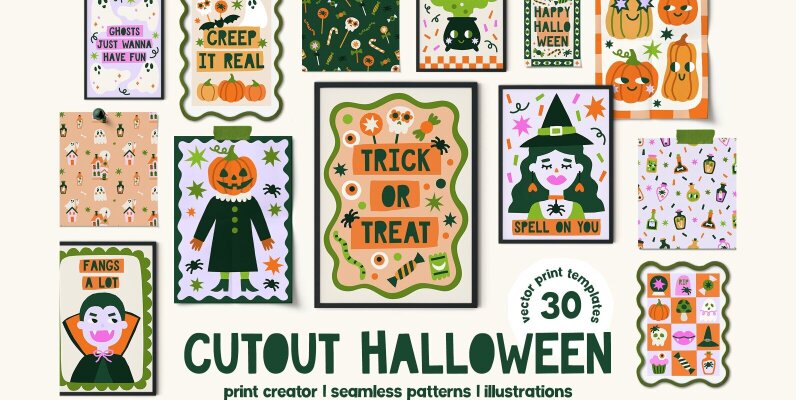 Cutout Halloween Print Creator