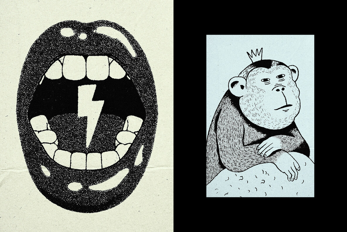 Grain Printing Effect 6