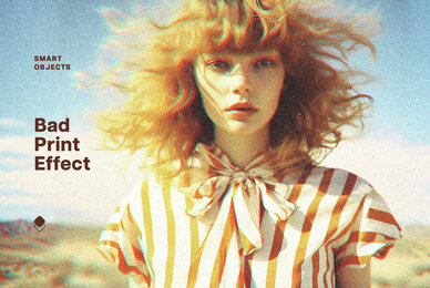 Vintage Bad Print Effect