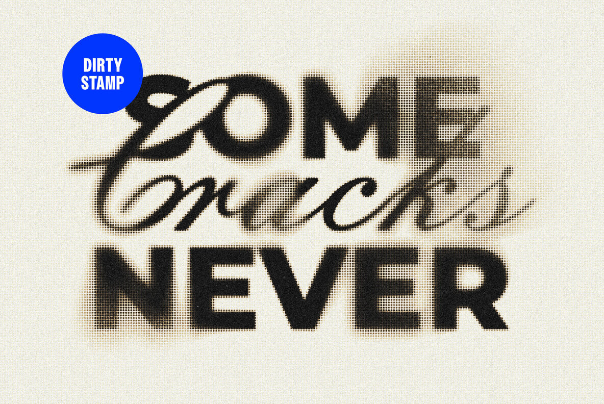 Dots Dirty Text and Logo Effect 1