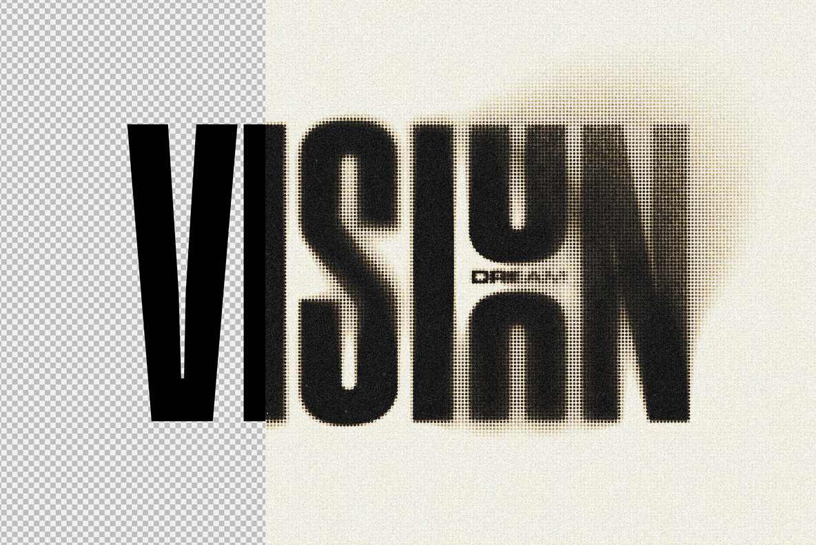 Dots Dirty Text and Logo Effect 3