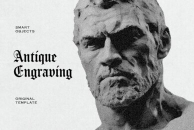 Antique Engraving Photo Effect