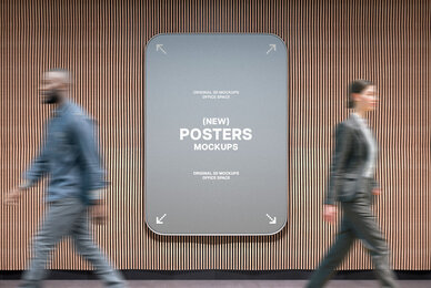 Office Interior Posters Mockups