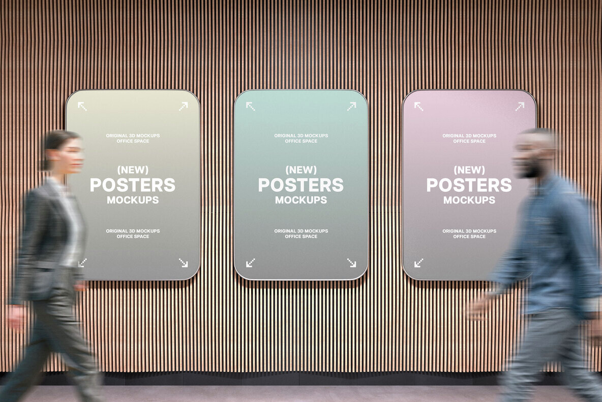 Office Interior Posters Mockups 5