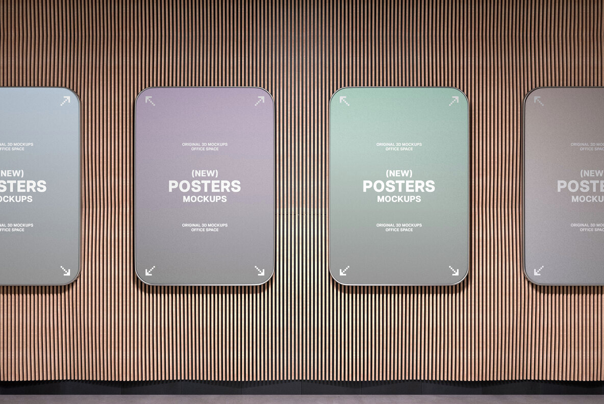 Office Interior Posters Mockups 8