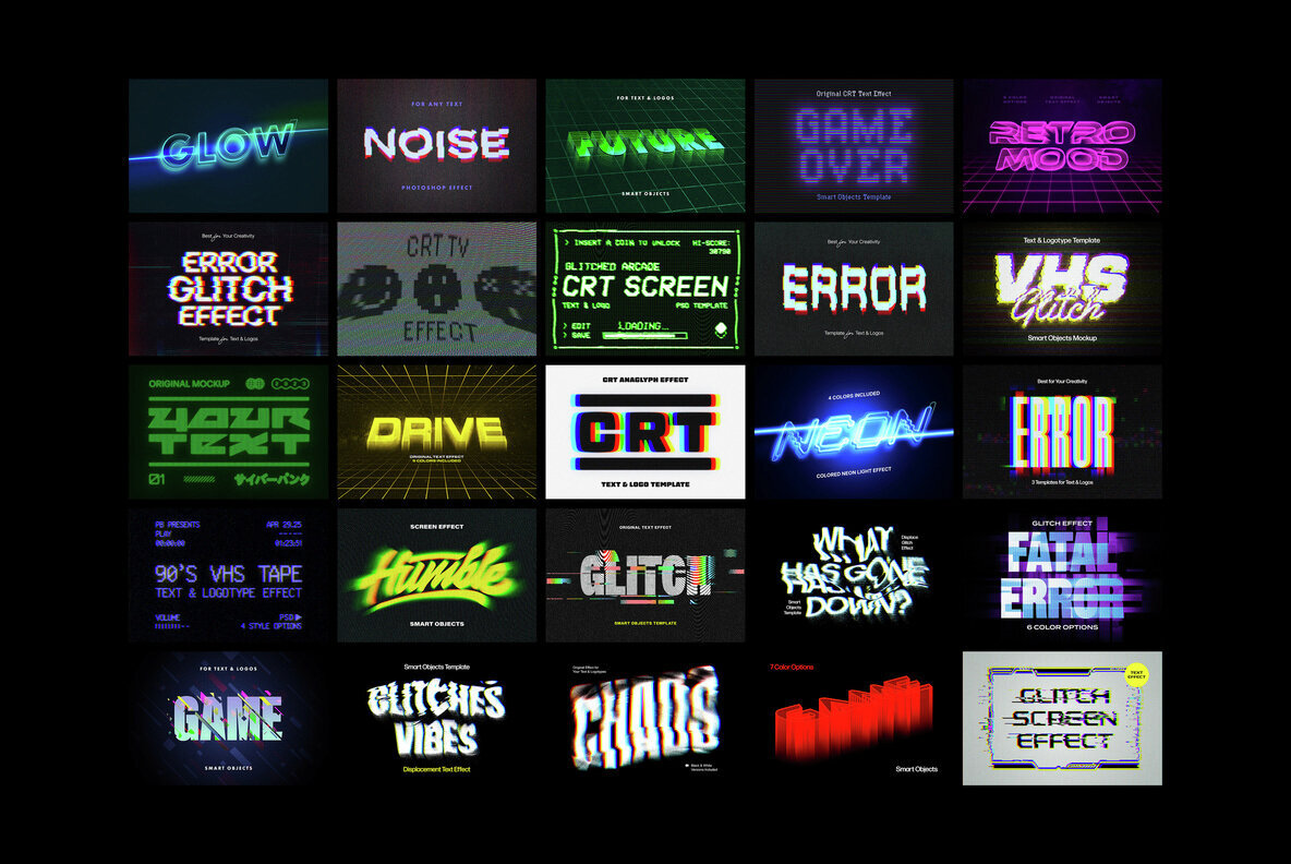 Cyberpunk Photoshop Effects Bundle 2