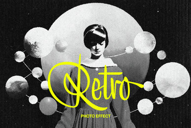 Retro Halftone Photo Effect