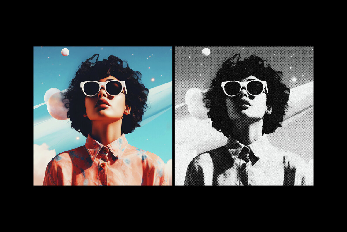 Retro Halftone Photo Effect 3