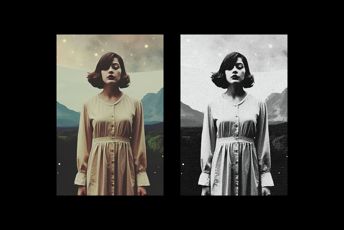 Retro Halftone Photo Effect 5