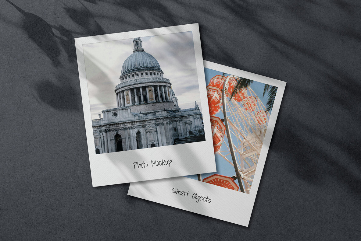 Polaroid Photo Mockups 3