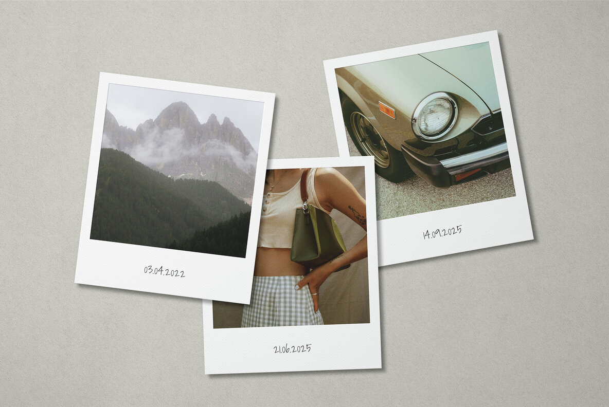 Polaroid Photo Mockups 6
