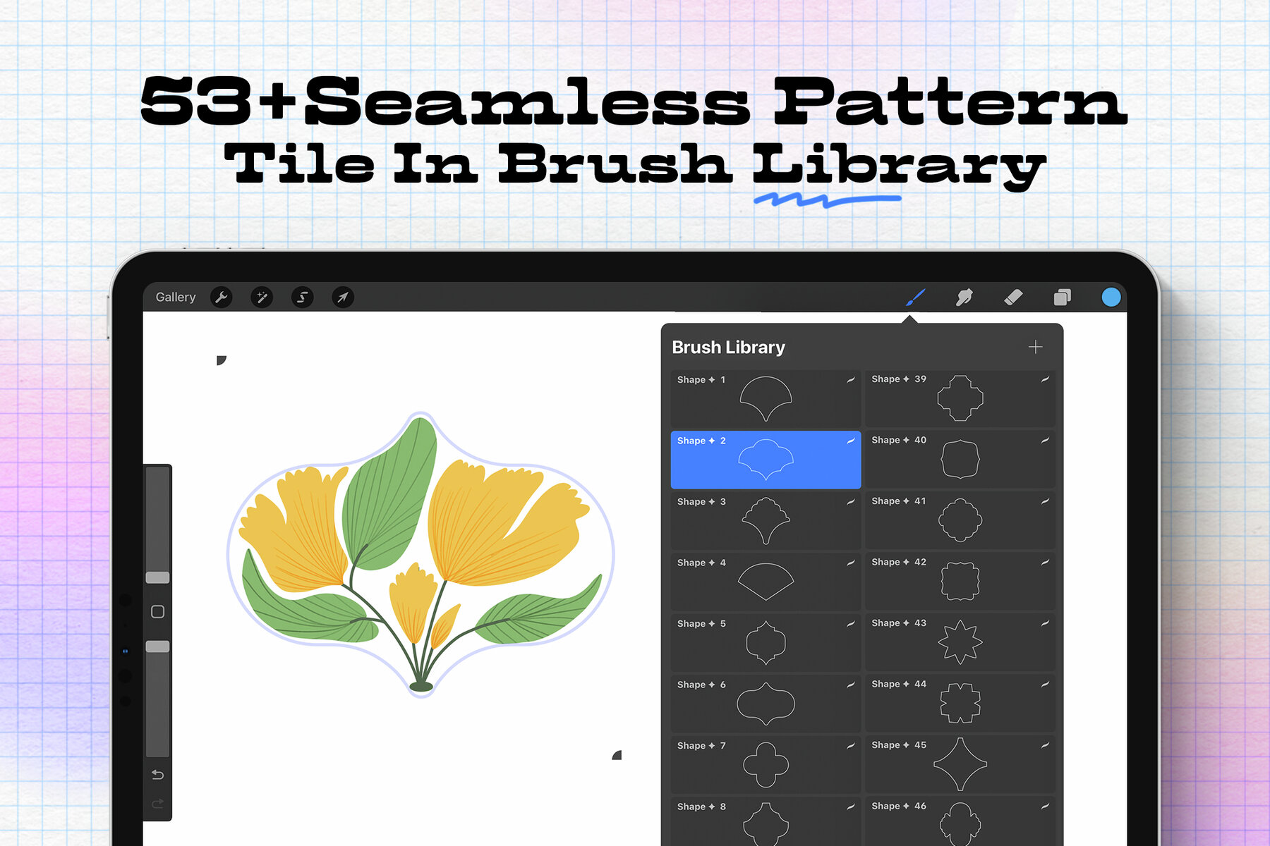 Pattern Kit Procreate Stamp Brushes 4