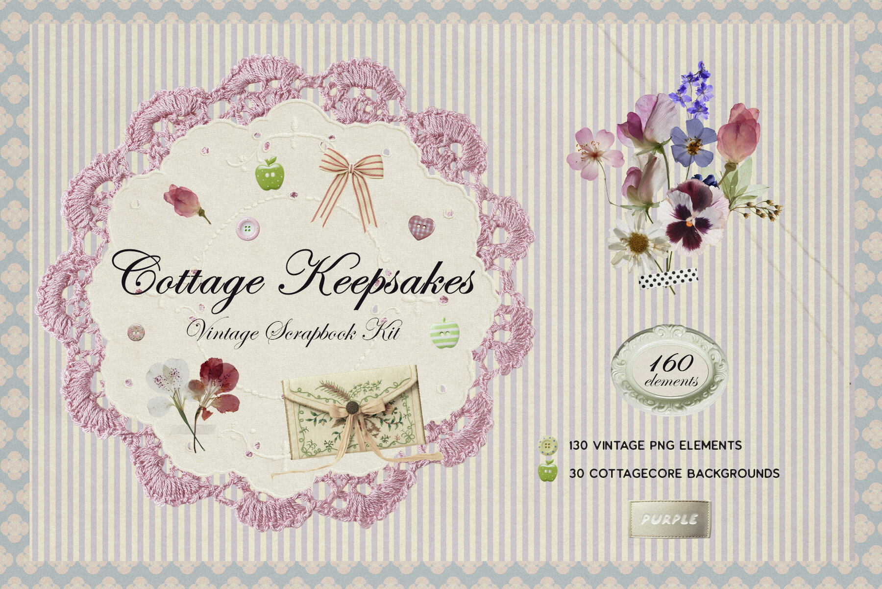 Cottage Keepsakes Vintage Scrapbook 1