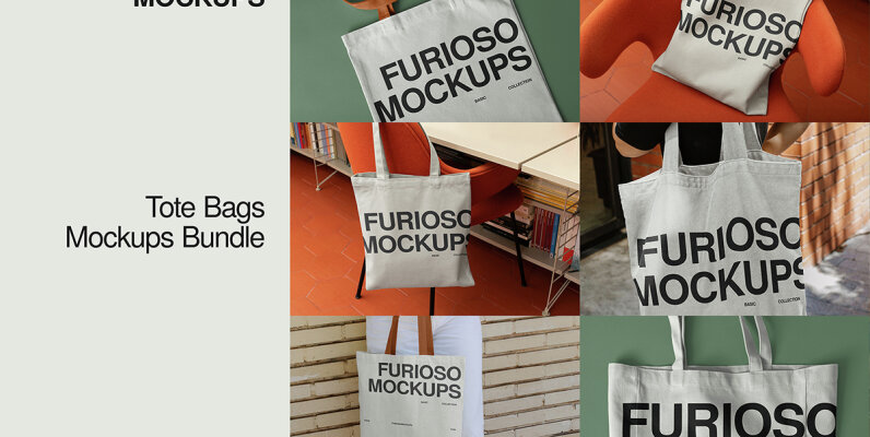 Tote Bag Mockup Bundle