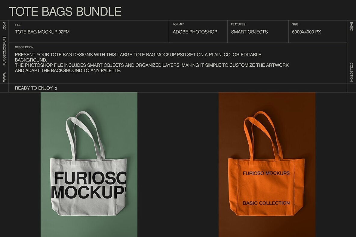 Tote Bag Mockup Bundle 3