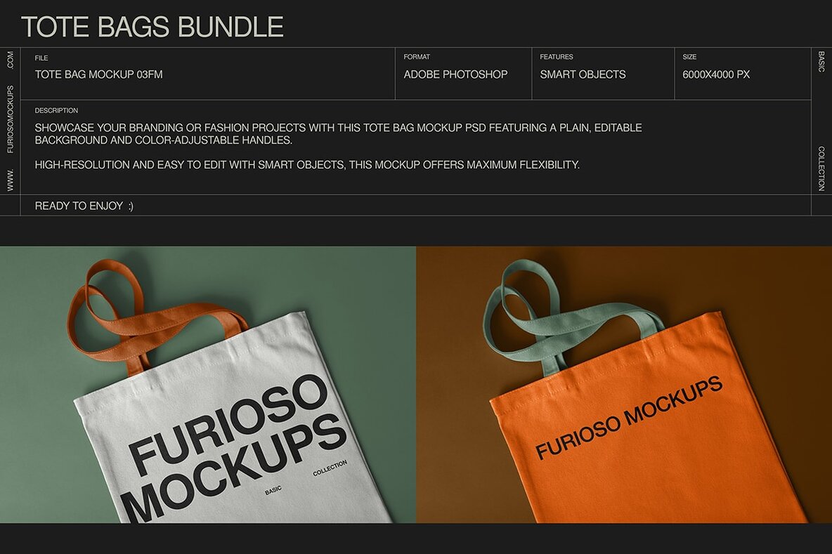 Tote Bag Mockup Bundle 5