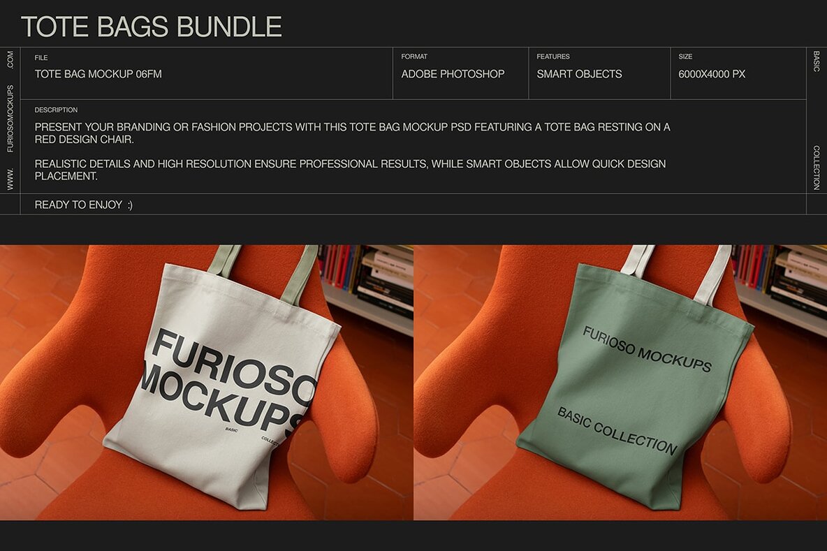 Tote Bag Mockup Bundle 11