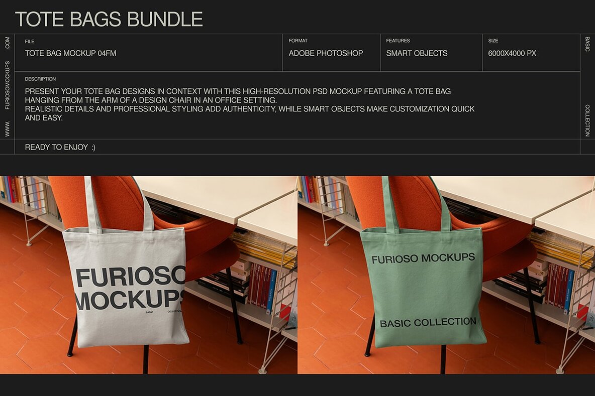 Tote Bag Mockup Bundle 15