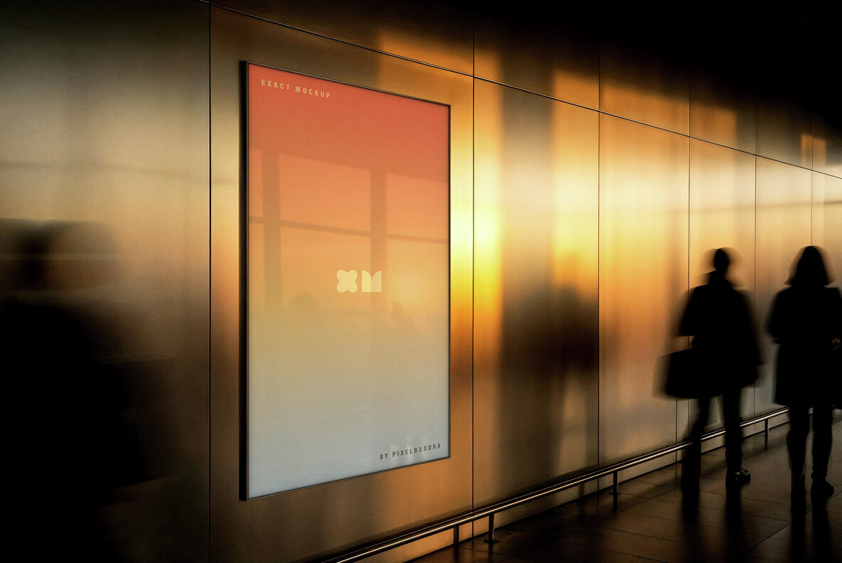Framed Glass Poster Mockup 2