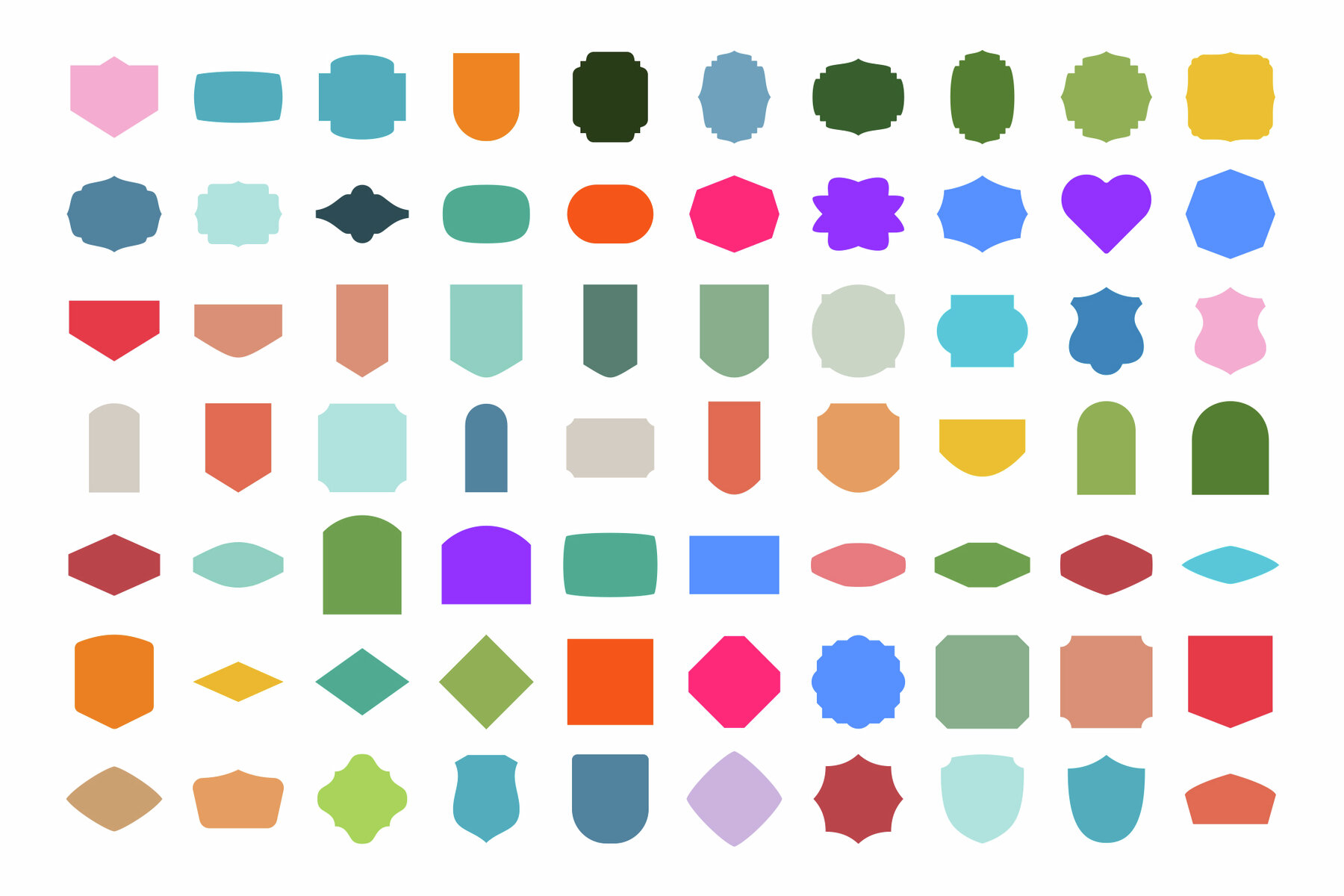 Shapes Kit Procreate Stamp Brushes 4