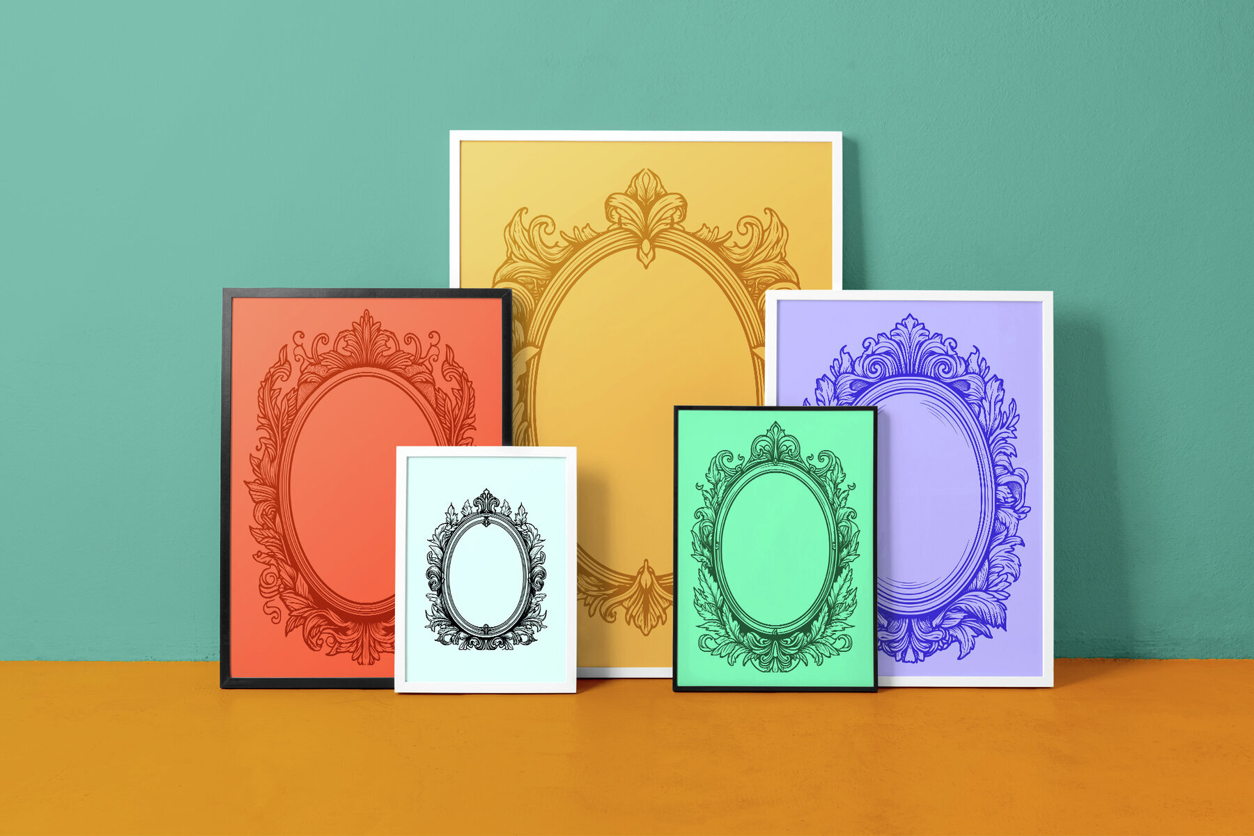 Vintage Frames Kit Procreate Stamp Brushes 2