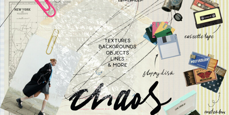 Chaos Scribbles Objects and Papers