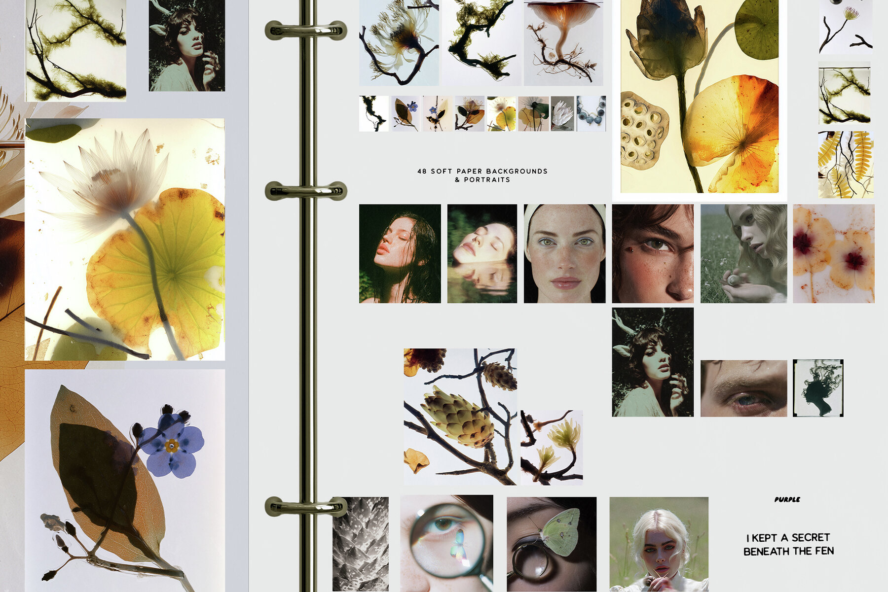 Botanical and Nature Collage Kit 6