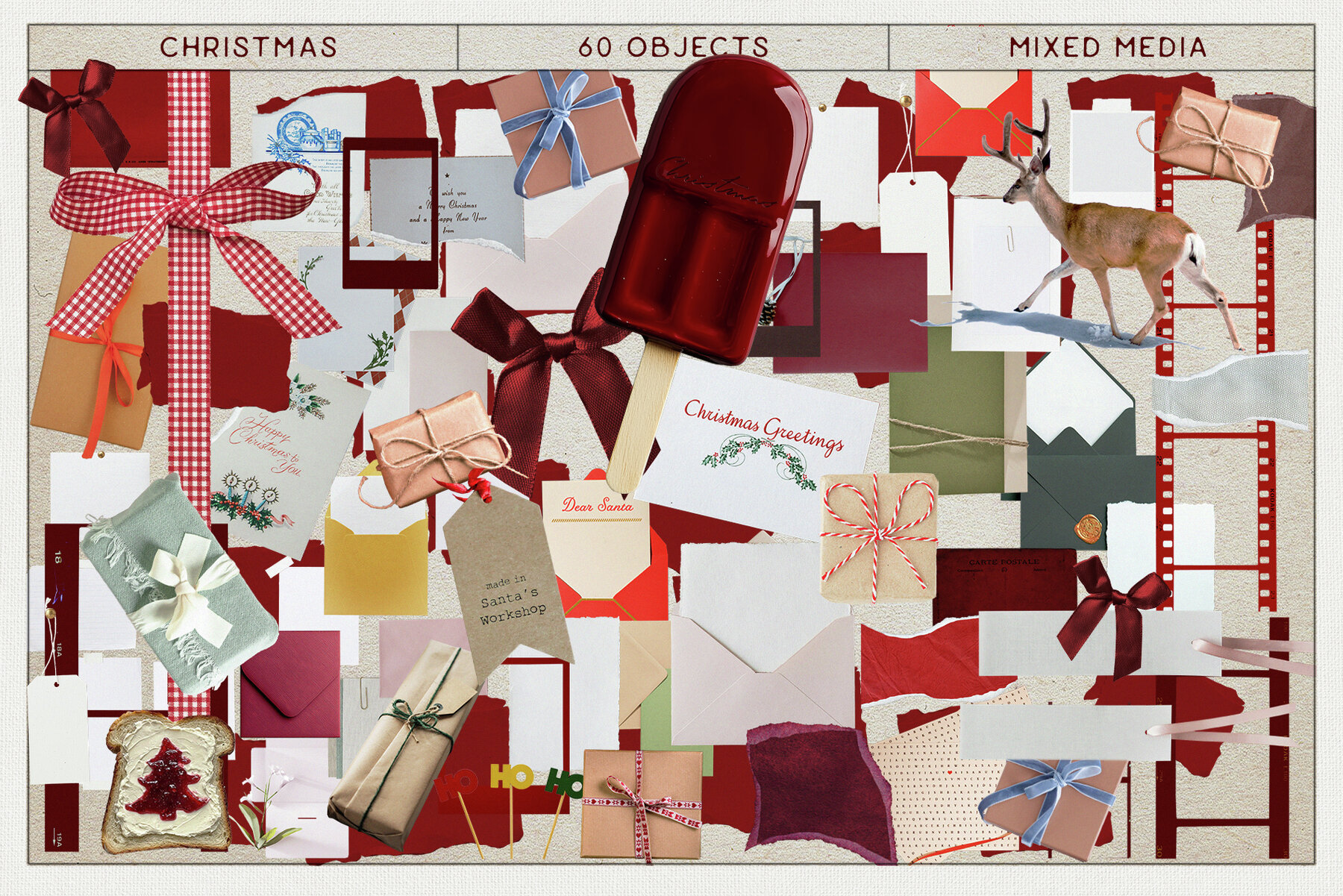 Christmas Mixed Media Pack 4