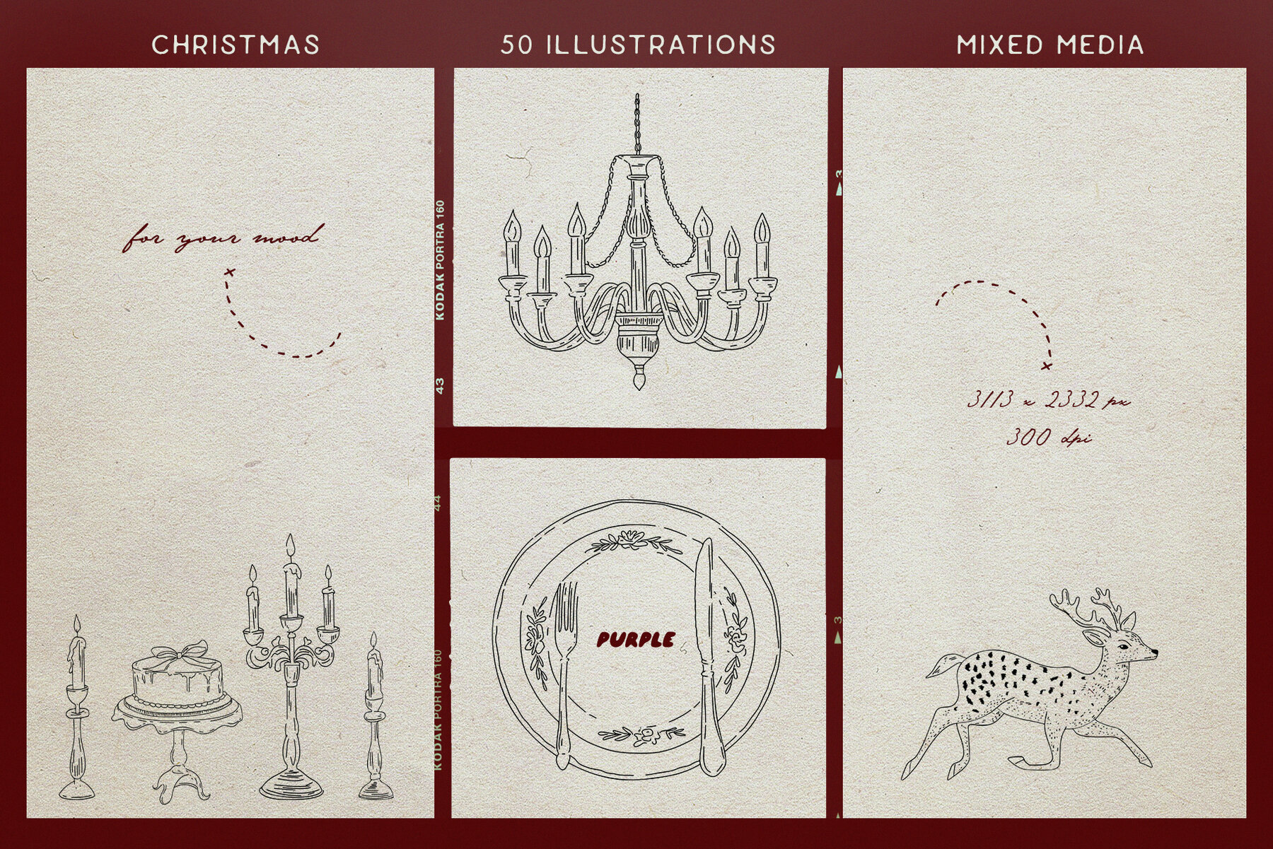 Christmas Mixed Media Pack 9