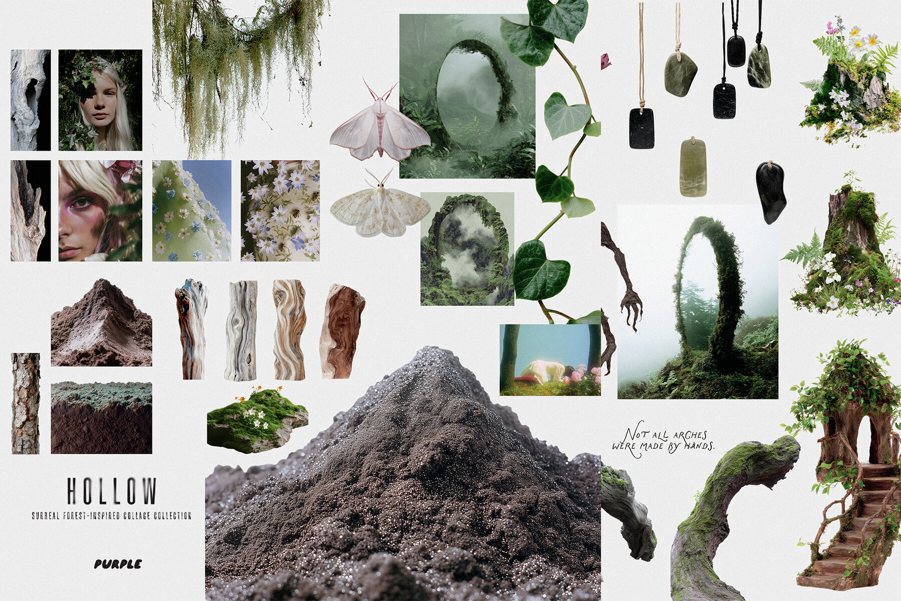 Hollow Mystical Forest Collage Pack 7