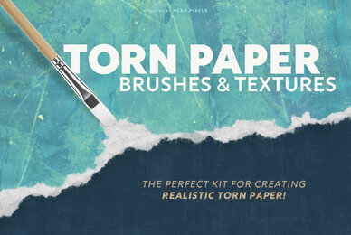 Torn Paper Brushes  Textures