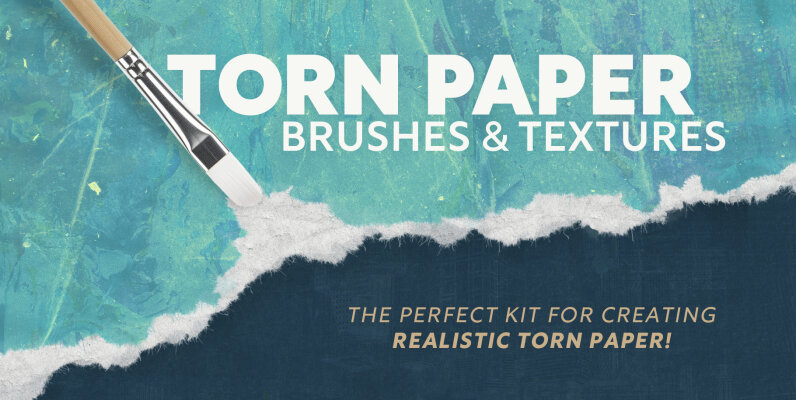 Torn Paper Brushes   Textures