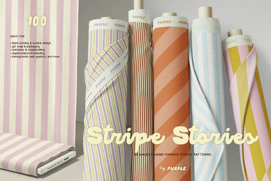 Stripe Stories   Seamless Patterns