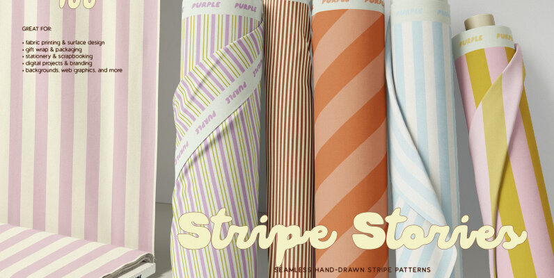 Stripe Stories   Seamless Patterns