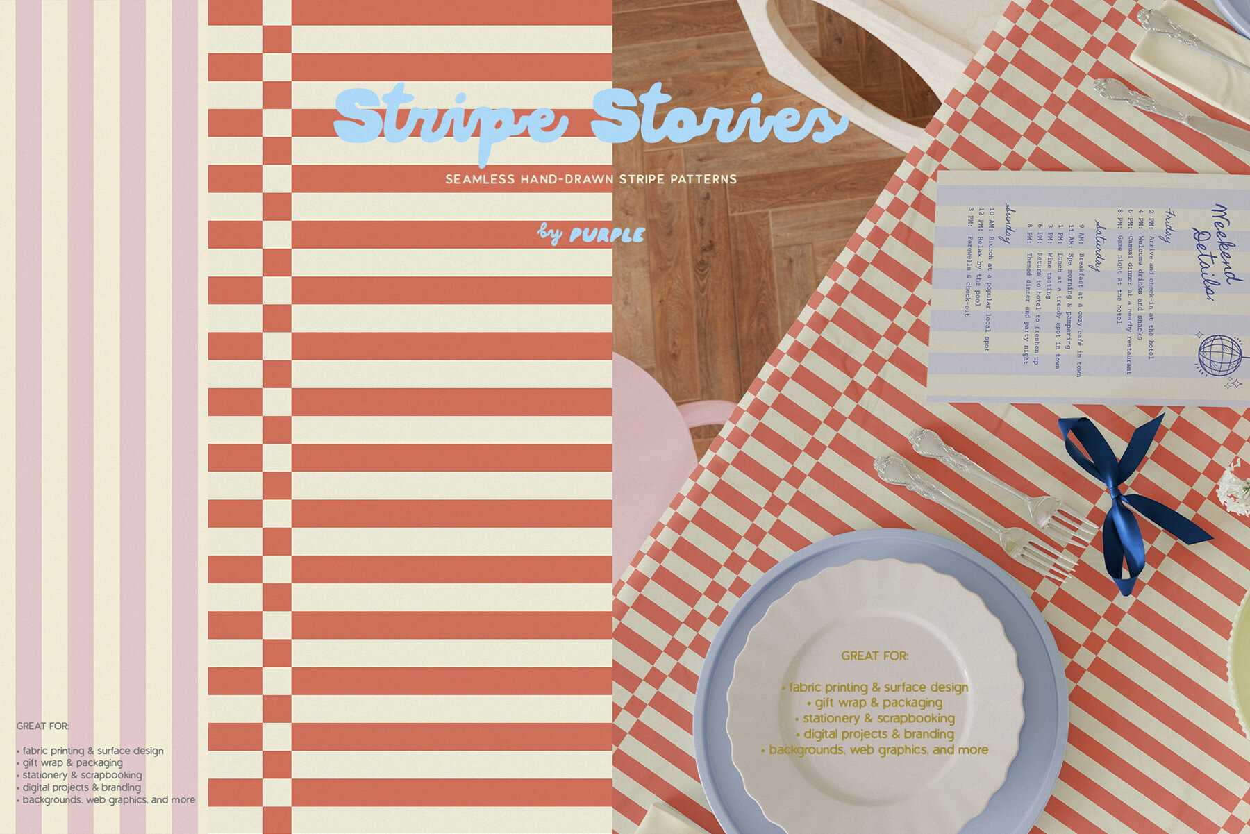Stripe Stories   Seamless Patterns 3