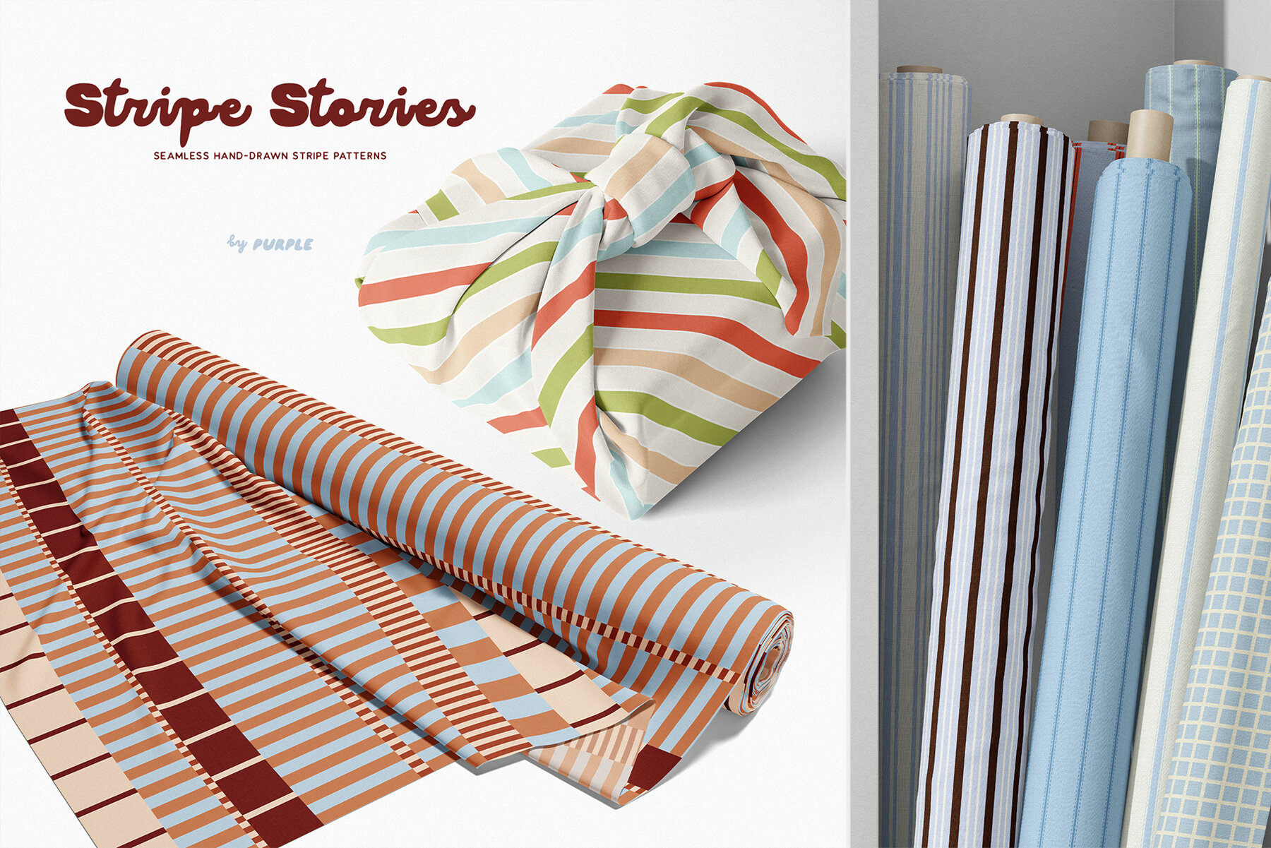 Stripe Stories   Seamless Patterns 5